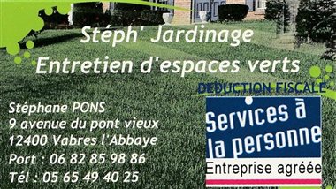 Steph Jardinage - Pons Stéphane